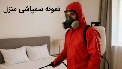 نمونه سم پاشی منزل